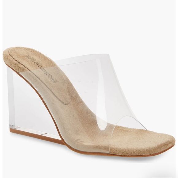 Jeffrey Campbell Acetate Wedge Mule Heel - Picture 1 of 7